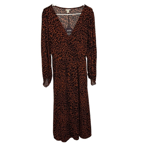 Ava & Viv Leopard Print Dress - Picture 3 of 9